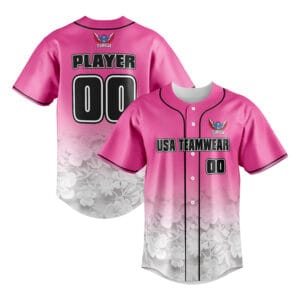 Full-Buttons Baseball Jersey FBJ-361 | Custom Baseball Uniform by USA Teamwear
