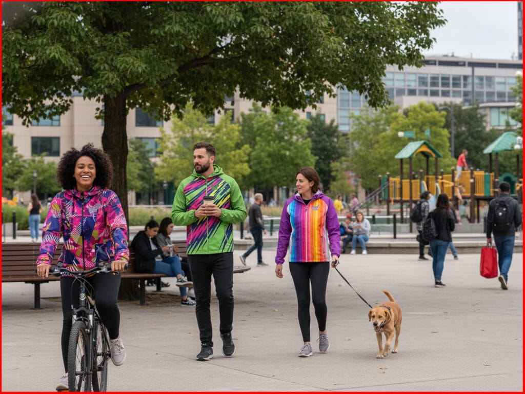 Sublimation Transforms the Rain Jacket into a Canvas