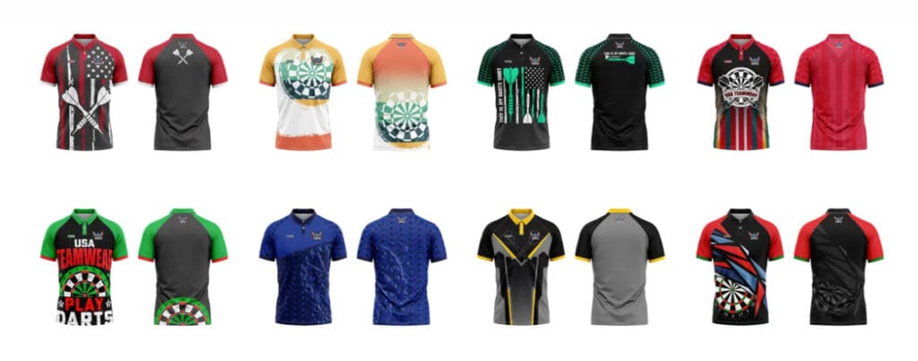 personalized dart jerseys collection from USA Teamwear