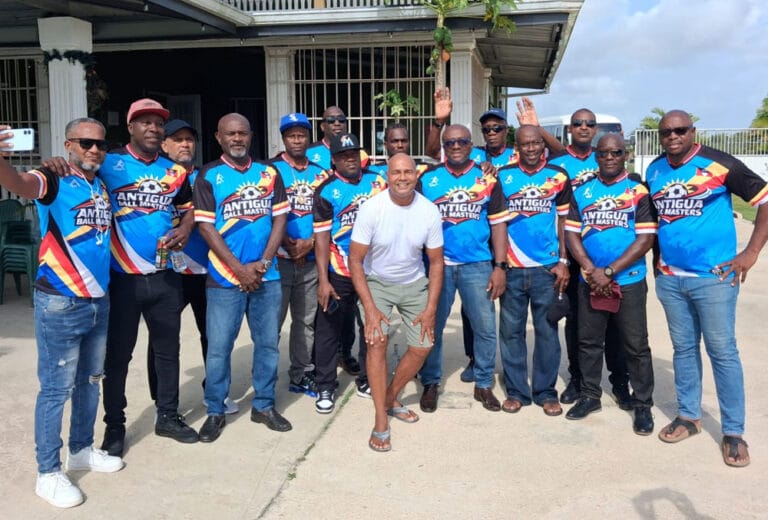 USA TEAMWEAR Antigua Ball Masters Soccer Team Wearing Soccer Jerseys Made By USA Teamwear