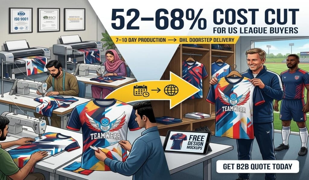 Factory-Direct for US Leagues: Sialkot Top Sourcing Guide