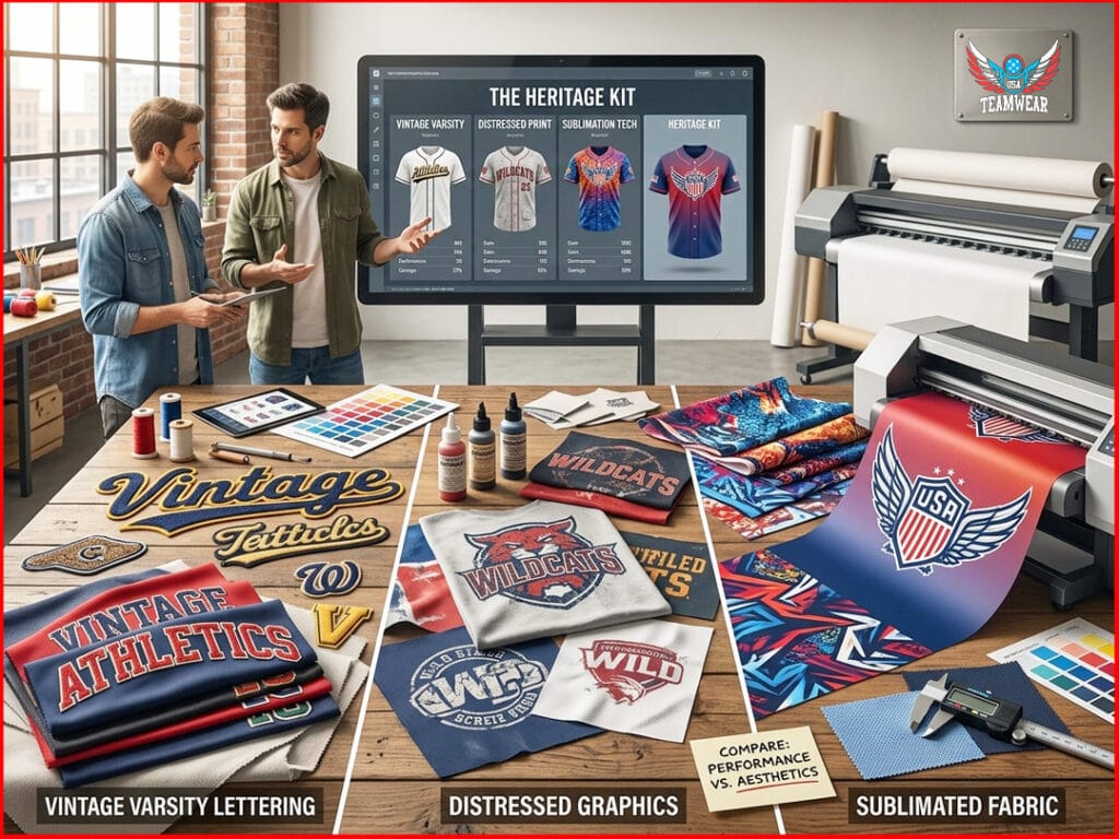 Vintage Typography Meets Best Sublimated Baseball Uniforms